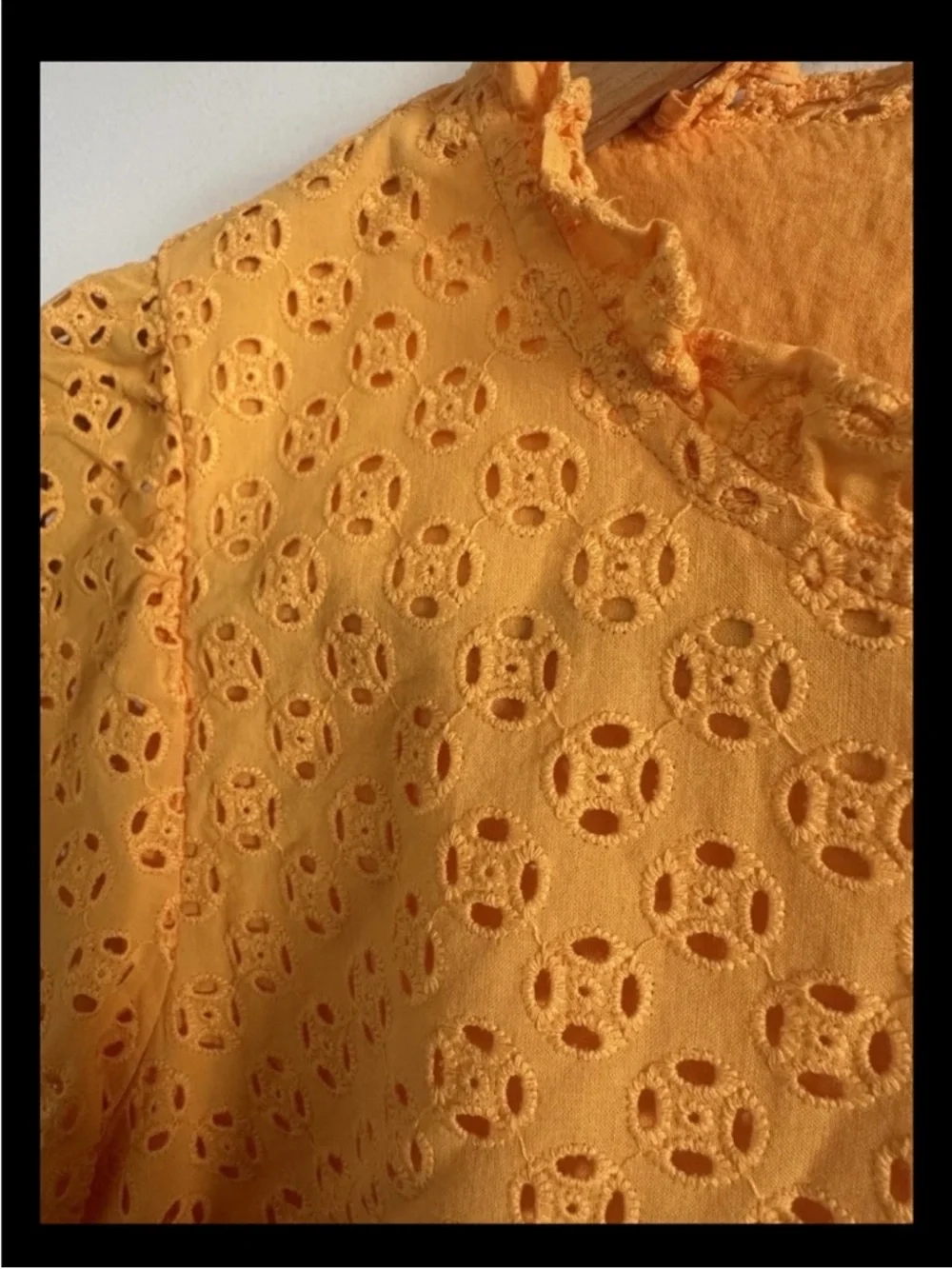 J Crew Eyelet Short Sleeved Blouse Size Small